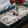Zurci Cutwork Satin embroidery Dining Table runner . (15x33) inches - 3