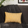 Dry Cotton Silk Small Check Cushion cover. (Rectangle - 12x18) 5 pc - Gamma gold