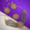 MOTI PEARL CHOKER (GREY)