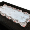 Zurci Cutwork Satin embroidery Dining Table runner . (15x33) inches - 5