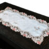 Zurci Cutwork Satin embroidery Dining Table runner . (15x33) inches - 5