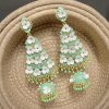 PARI PHOOLKARI EARRINGS (SEA GREEN)