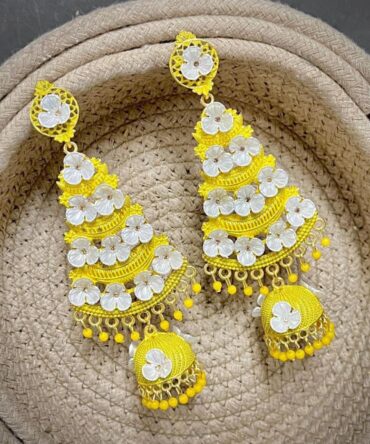 PARI PHOOLKARI EARRINGS (YELLOW)