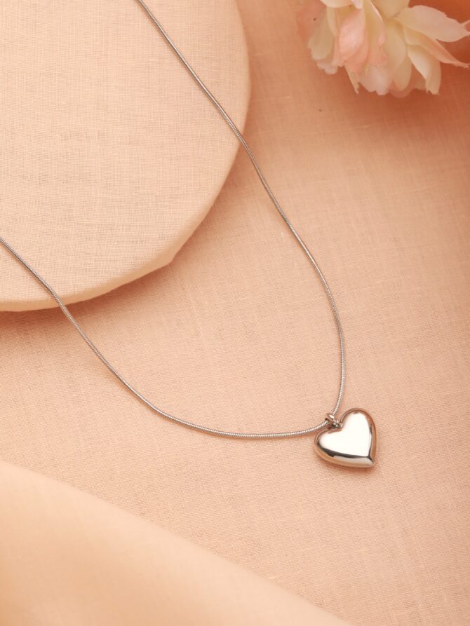Silver Mini Heart Necklace