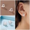Pack of 3 Korean Earrings For Girls & Women