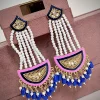 AMAIRA PEARL EARRINGS (BLUE)